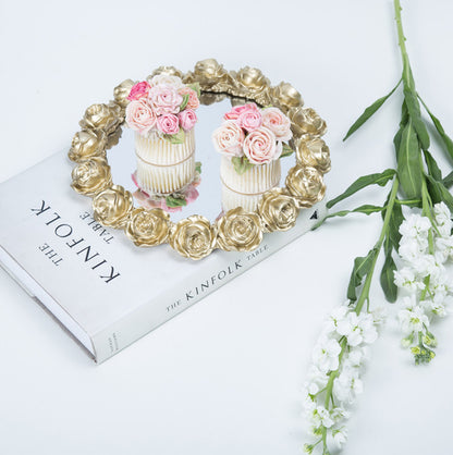 Rose Mirror Storage Tray