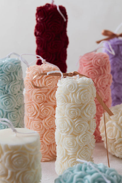 "Rose of Romance" Scented CandleSet (3-Piece)