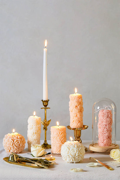 "Rose of Romance" Scented CandleSet (3-Piece)