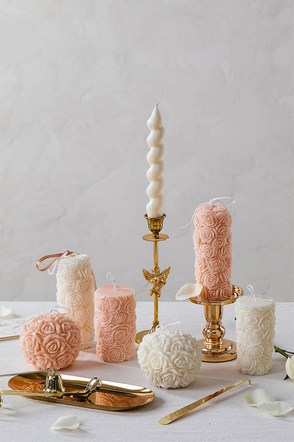 "Rose of Romance" Scented CandleSet (3-Piece)