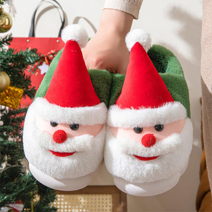 Santa Claus Winter Non-Slip Indoor Slippers | ZAKAPOP
