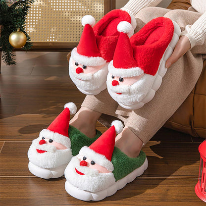 Santa Claus Winter Non-Slip Indoor Slippers | ZAKAPOP