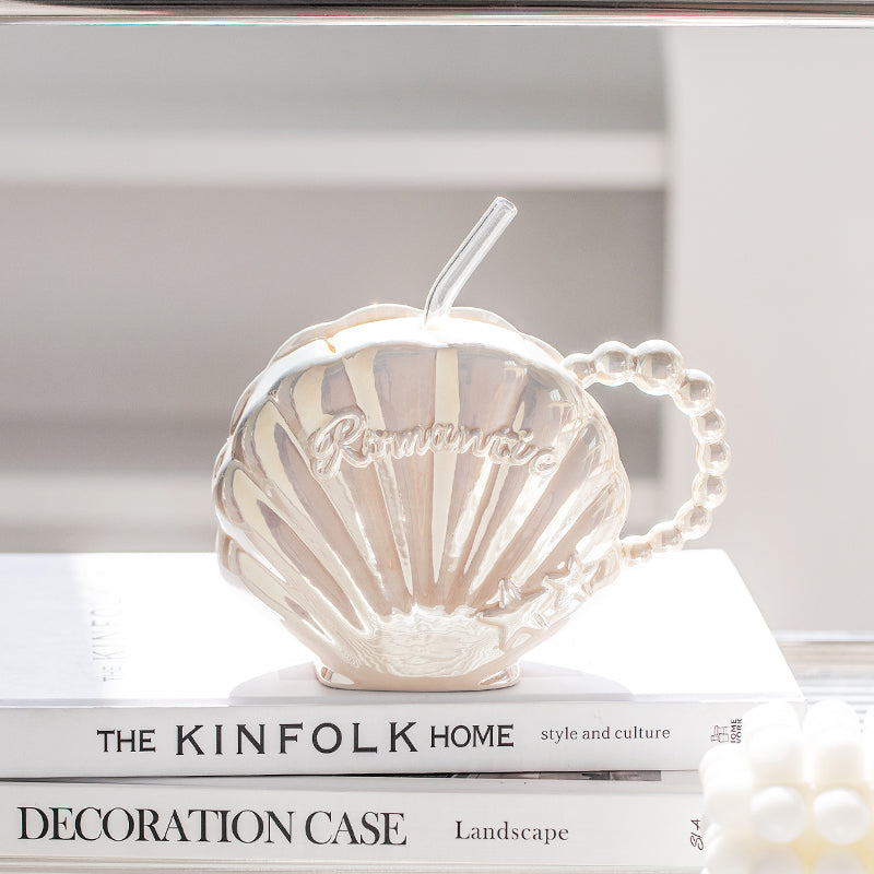 Seashell Mug with Straw | ZAKAPOP