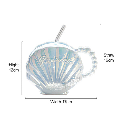 Seashell Mug with Straw | ZAKAPOP