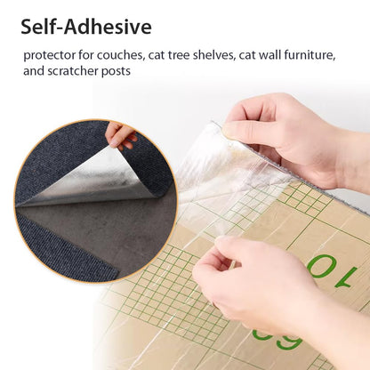 Self-adhesive Cat Scratcher Mat, Trimmable Cat Carpet | ZAKAPOP