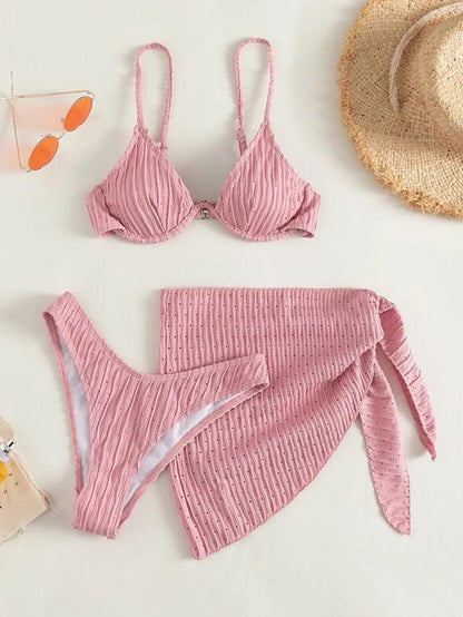 Sexy Split Three Piece Swimwear | ZAKAPOP