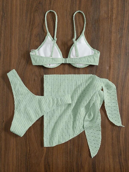 Sexy Split Three Piece Swimwear | ZAKAPOP