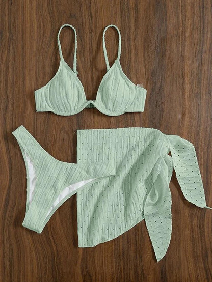 Sexy Split Three Piece Swimwear | ZAKAPOP