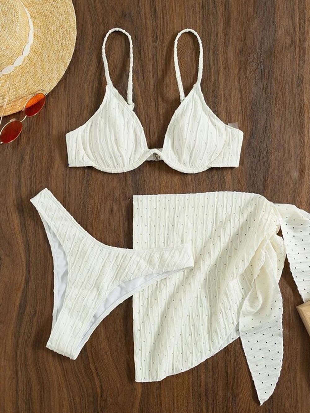 Sexy Split Three Piece Swimwear | ZAKAPOP