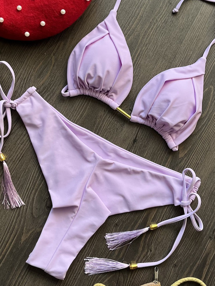 Sexy Triangle Metal Chain Bikinis for Women | ZAKAPOP