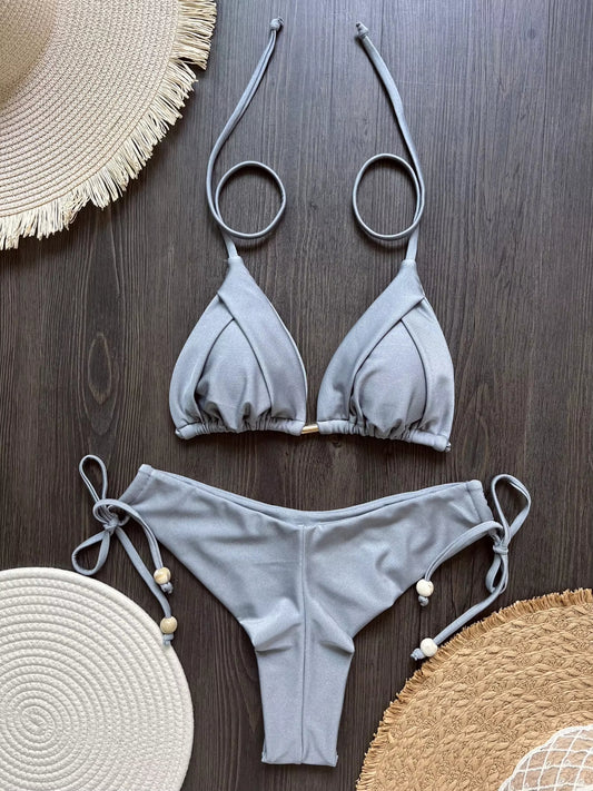 Sexy Triangle Metal Chain Bikinis for Women | ZAKAPOP