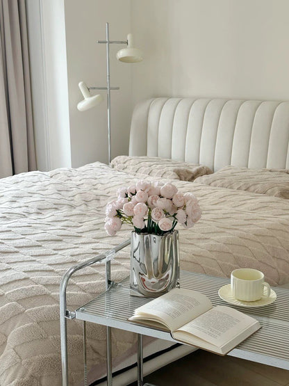 Silver Shopping Bag Vase