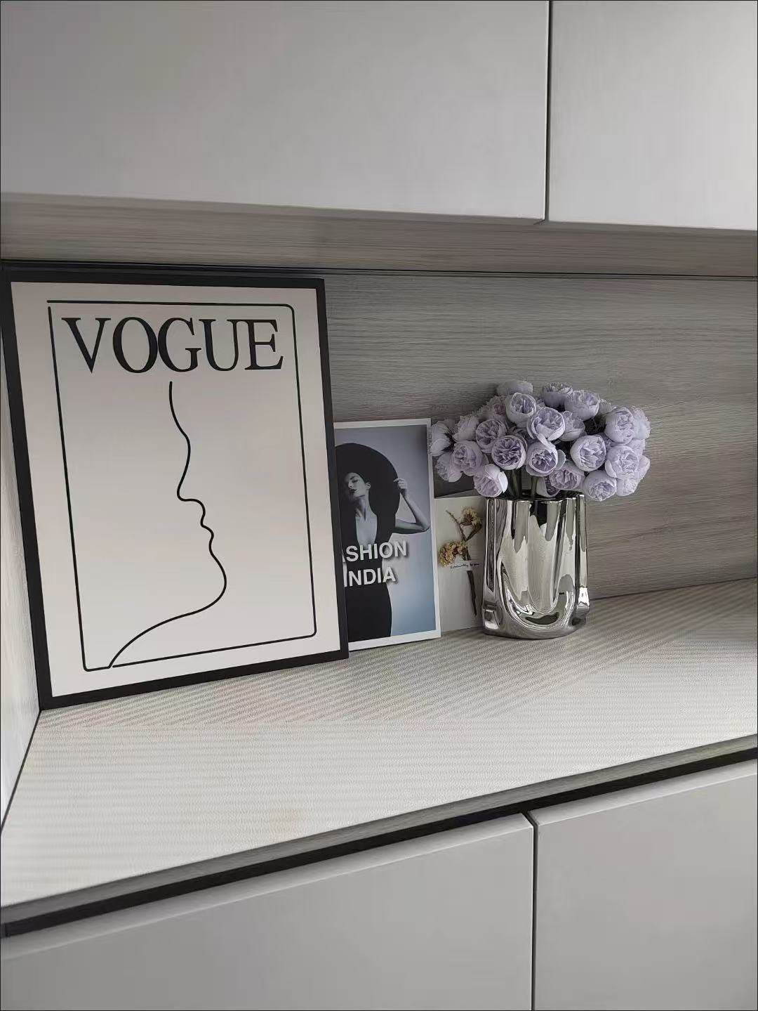 Silver Shopping Bag Vase