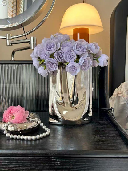 Silver Shopping Bag Vase