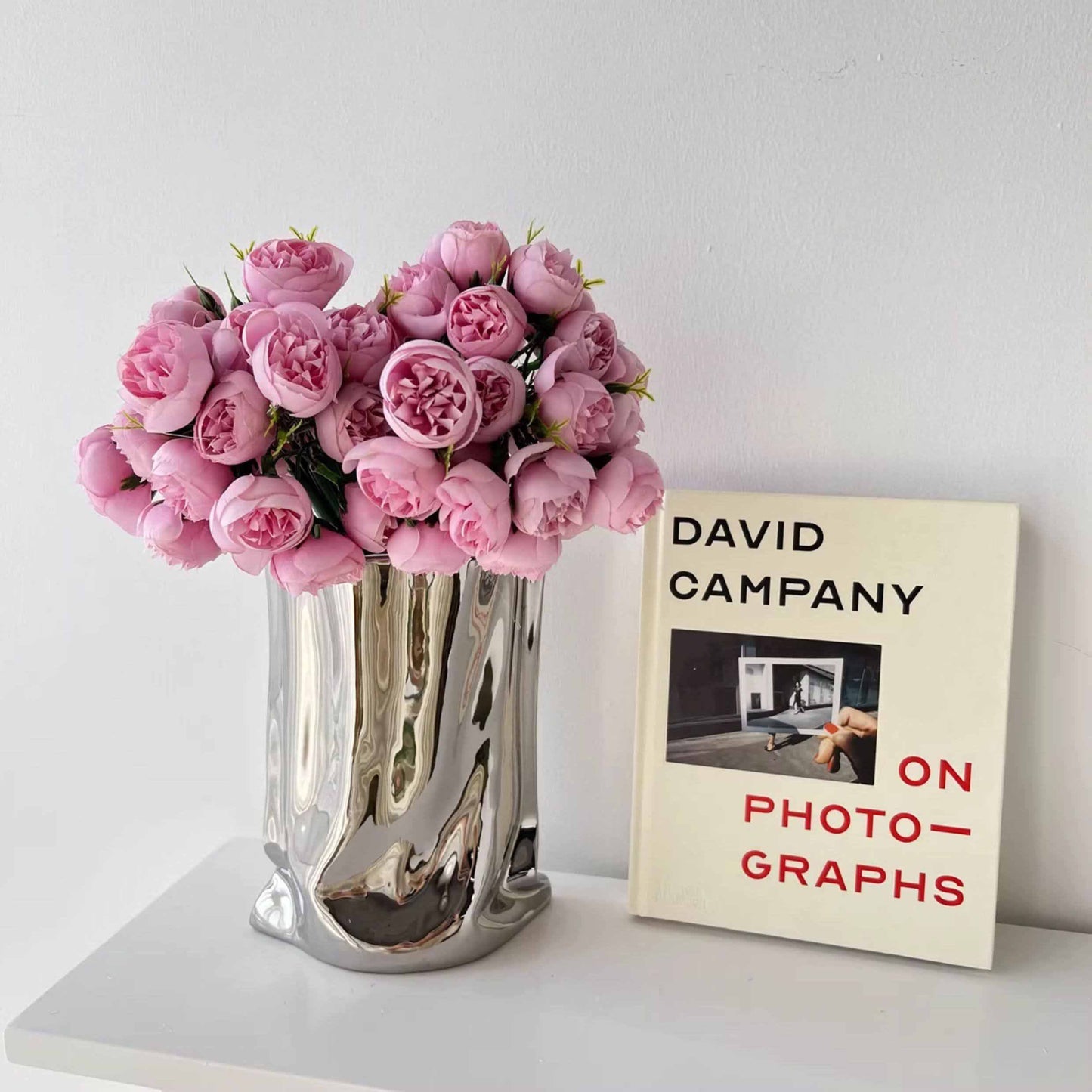 Silver Shopping Bag Vase