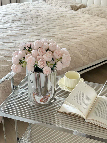 Silver Shopping Bag Vase