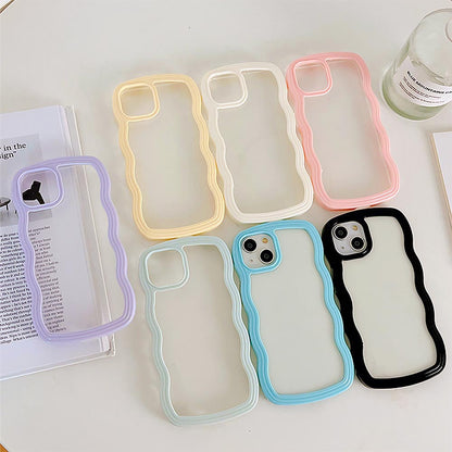 Simple Mobile Phone Case with Wavy Border | ZAKAPOP