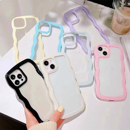Simple Mobile Phone Case with Wavy Border | ZAKAPOP