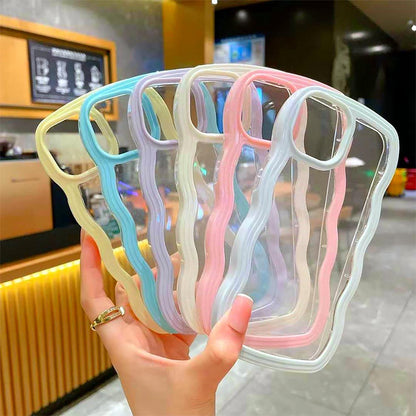 Simple Mobile Phone Case with Wavy Border | ZAKAPOP