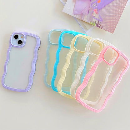 Simple Mobile Phone Case with Wavy Border | ZAKAPOP