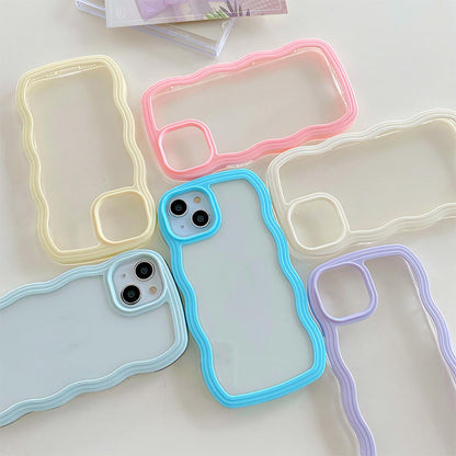 Simple Mobile Phone Case with Wavy Border | ZAKAPOP