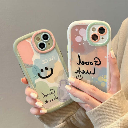 Smiley Face Print Mobile Phone Case | ZAKAPOP