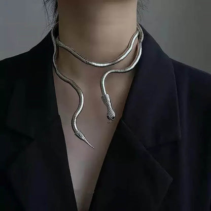 Soft Metal Snake Necklace for Women | ZAKAPOP