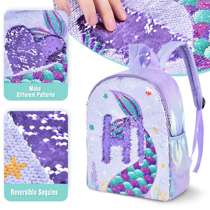 Sparkly Girls Mermaid School Backpack | Mermaid Gift