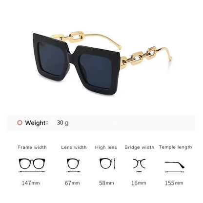 Square Beach Sunshade Fashion Sunglasses | ZAKAPOP