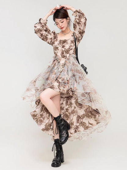 Steampunk Rose French Vintage Tail Dress | ZAKAPOP