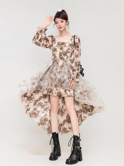 Steampunk Rose French Vintage Tail Dress | ZAKAPOP