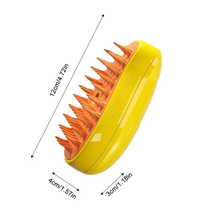 Steamy Pet Brush for Dogs&Cats, Steaming for Grooming | ZAKAPOP