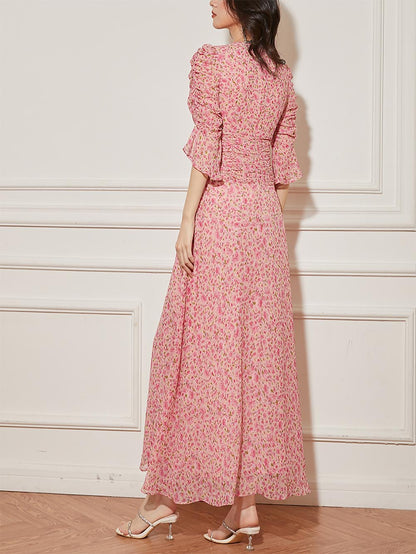 Stylish Floral Slim-Fit Dress | ZAKAPOP