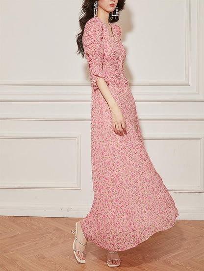Stylish Floral Slim-Fit Dress | ZAKAPOP