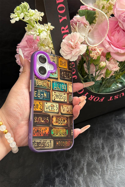 Trendy Retro License Plate iPhone Case | ZAKAPOP