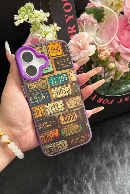 Trendy Retro License Plate iPhone Case | ZAKAPOP