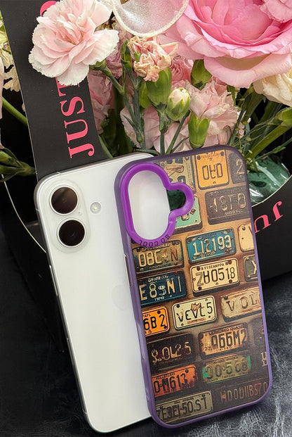 Trendy Retro License Plate iPhone Case | ZAKAPOP