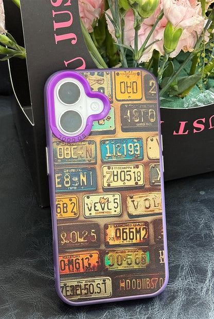 Trendy Retro License Plate iPhone Case | ZAKAPOP