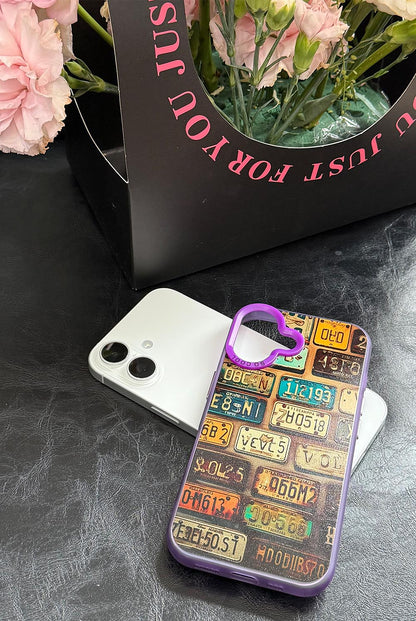 Trendy Retro License Plate iPhone Case | ZAKAPOP