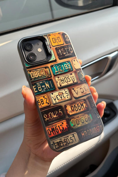 Trendy Retro License Plate iPhone Case | ZAKAPOP