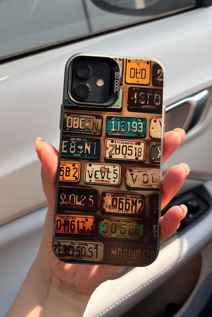 Trendy Retro License Plate iPhone Case | ZAKAPOP