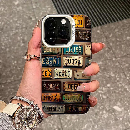 Trendy Retro License Plate iPhone Case | ZAKAPOP