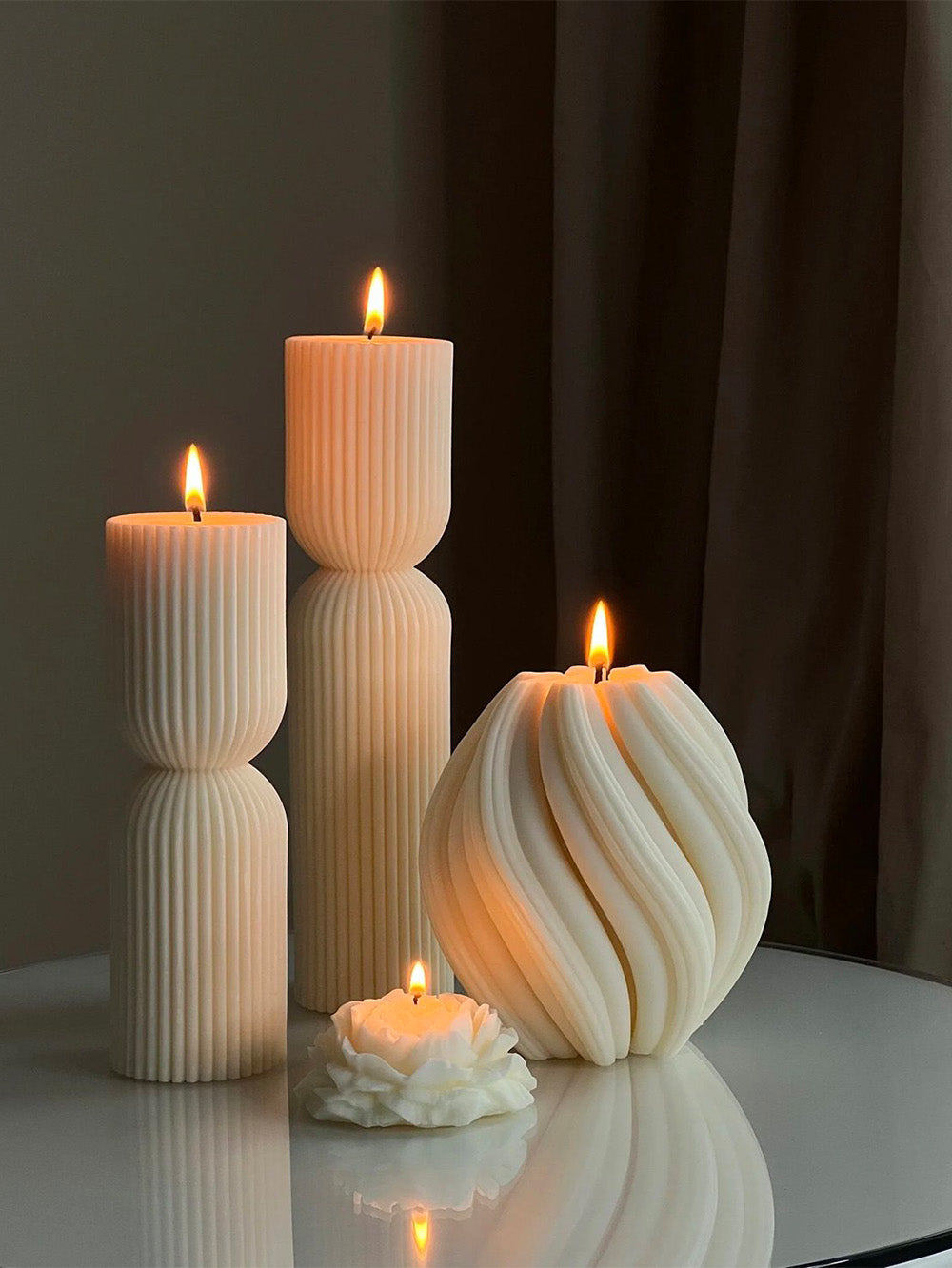 Twisted Design Candle | Moongloar