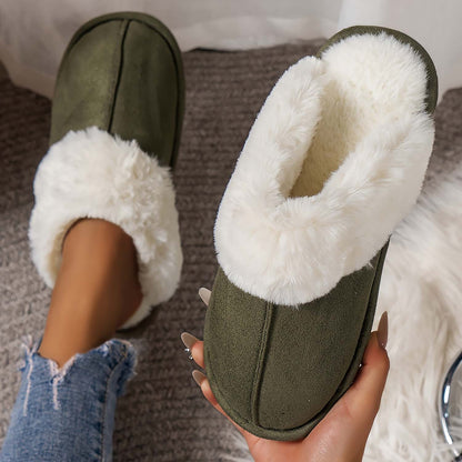 Unisex Indoor Warm Plush Winter Home Slippers | ZAKAPOP