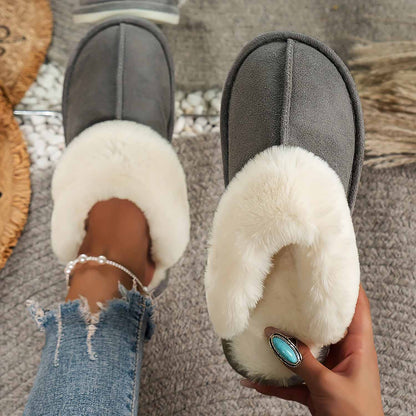 Unisex Indoor Warm Plush Winter Home Slippers | ZAKAPOP