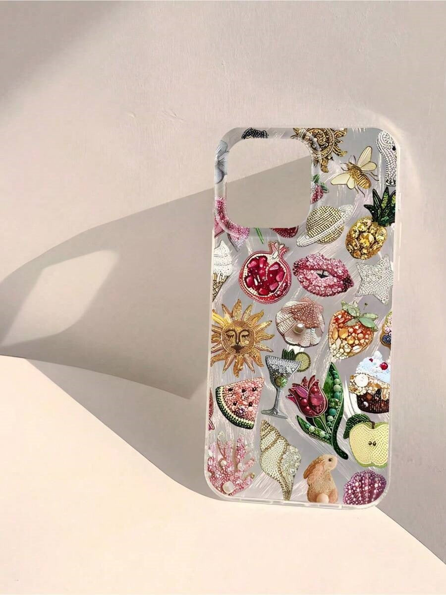 Vintage Brooch Collage Shiny Phone Case | ZAKAPOP