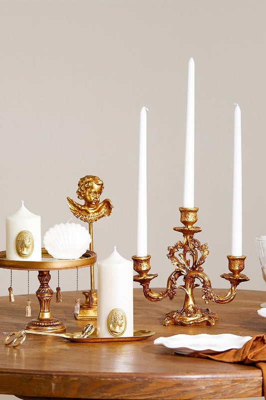 Vintage Candle Holder Décor Set
