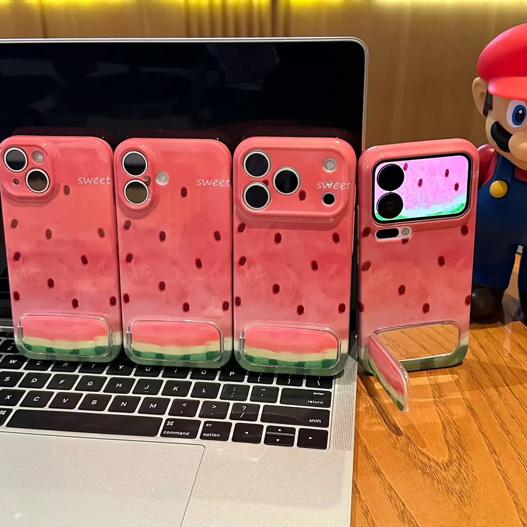 Watercolor Watermelon Phone Case with Mirror & Stand | ZAKAPOP