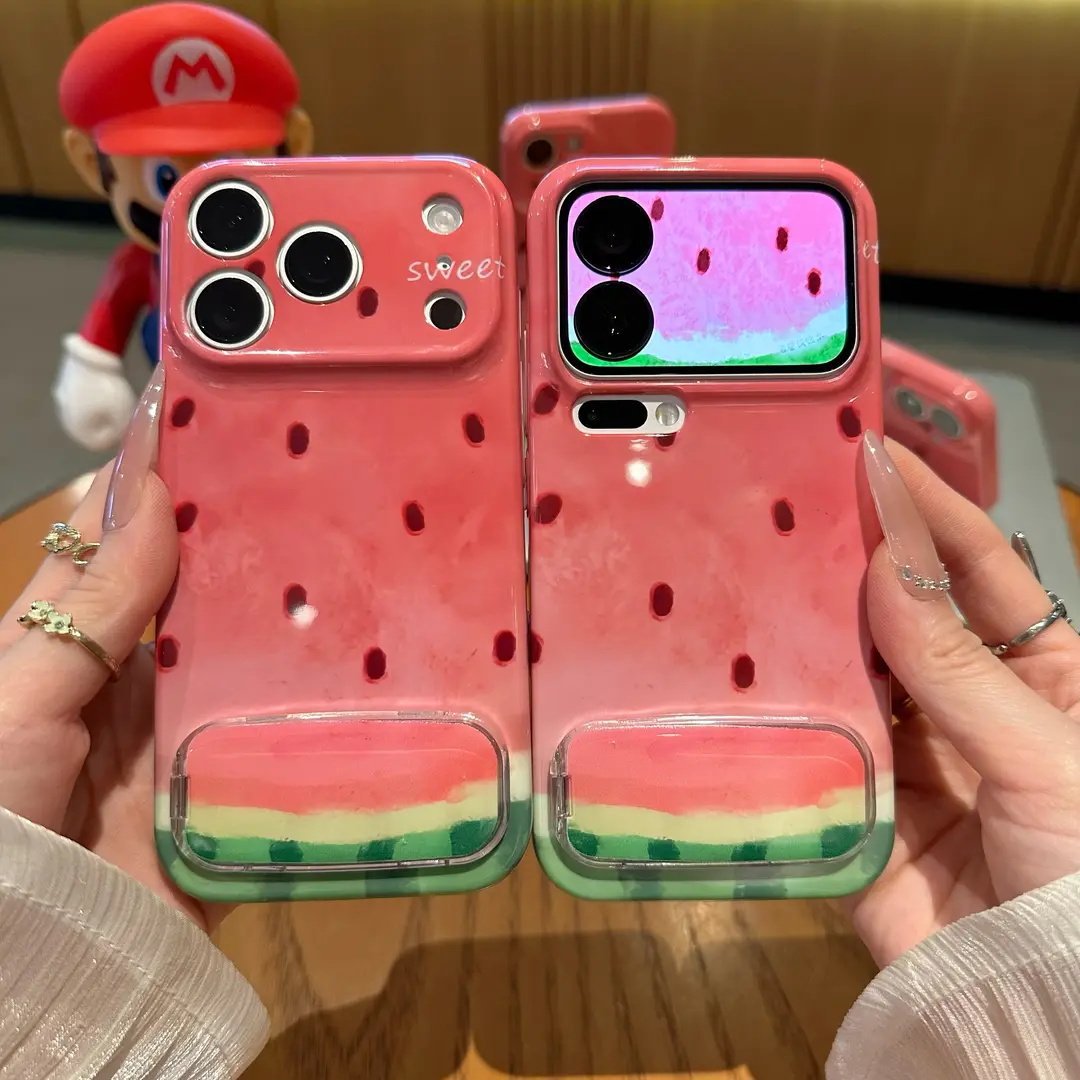 Watercolor Watermelon Phone Case with Mirror & Stand | ZAKAPOP