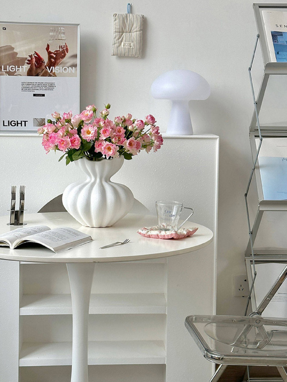 White Luxury Art Decorative Vase